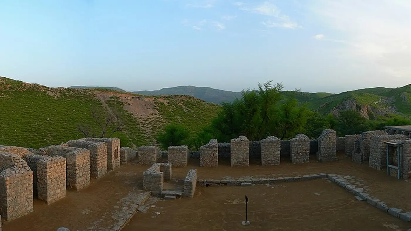 Panorama at Jaulian - Ancient Buddhist Monastery - Taxila, Pakistan