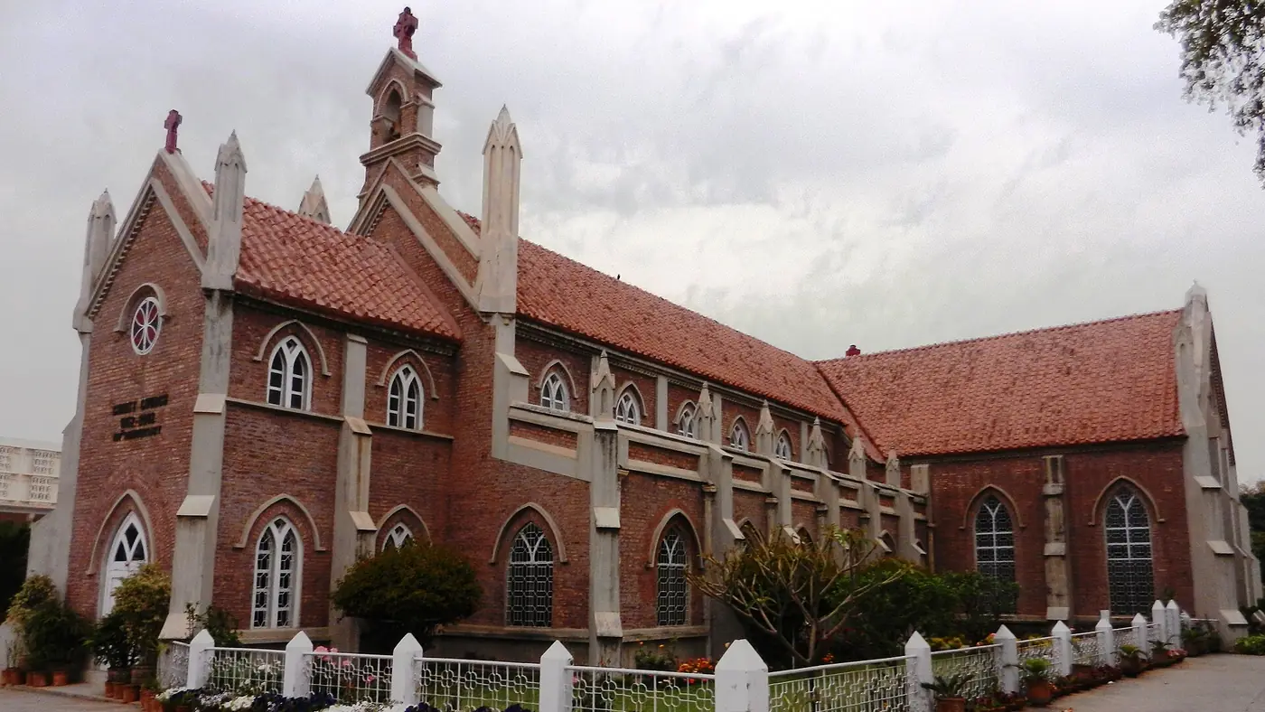 Perspective view from main gate - Christ Church, Rawalpindi