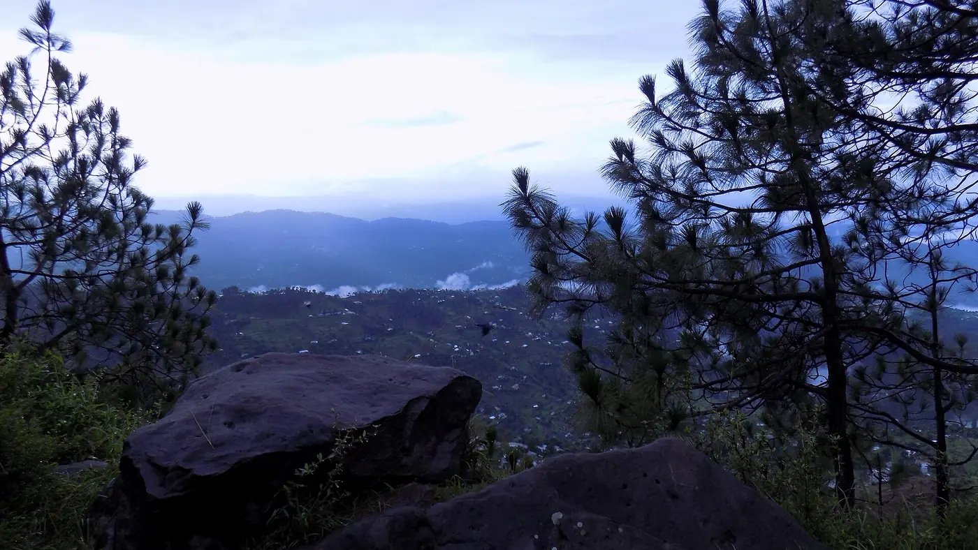 Serene scene during an on-and-off rain, Ghora Gali, Pakistan