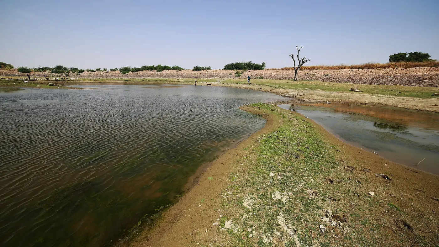Bhodesar Lake Dam, Thar, Sindh Pakistan, Lakes of Sindh