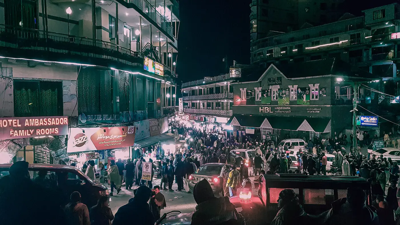 Mall Road Murree, Punjab & Islamabad