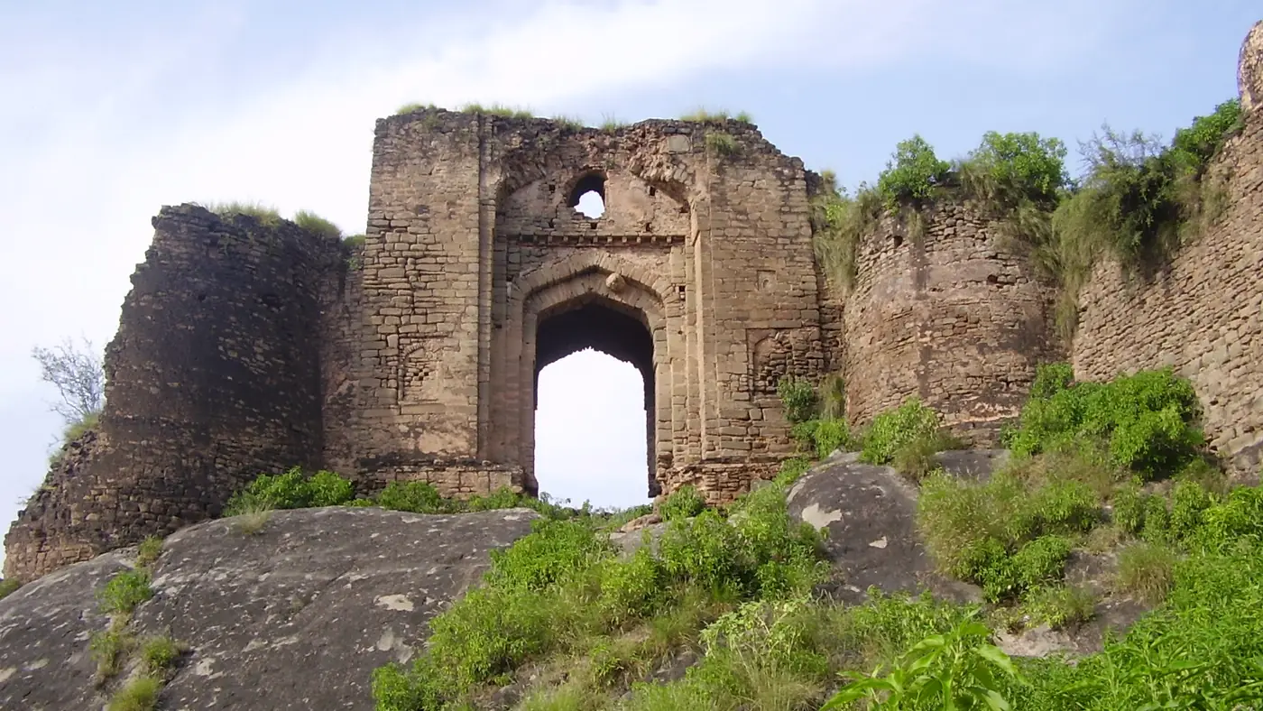Gate of Pharwala Fort toward the Swaan stream
