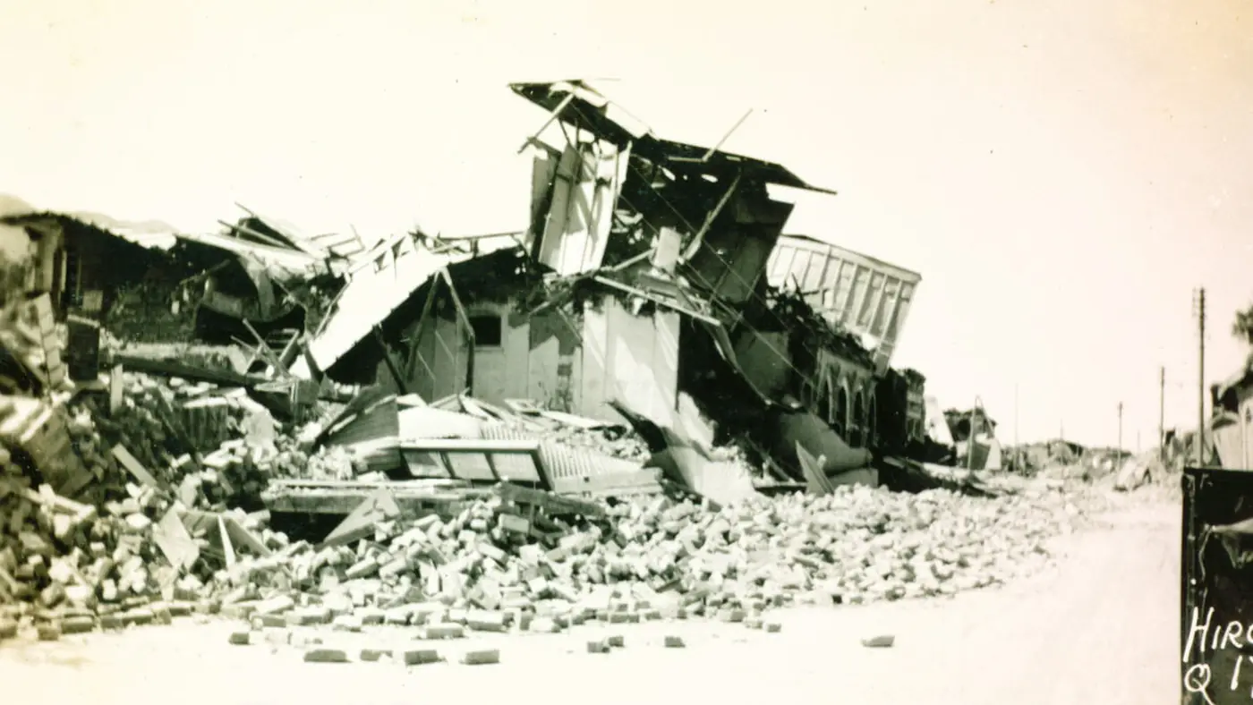 Opera Talkies destroyed in the earthquake, Quetta Earthquake