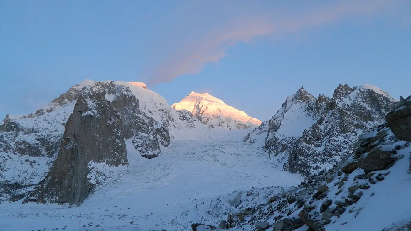 Sunset on Saltoro Kangri