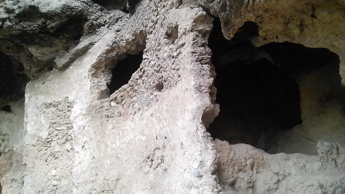 Another view inside cave - Shah Allah Ditta caves