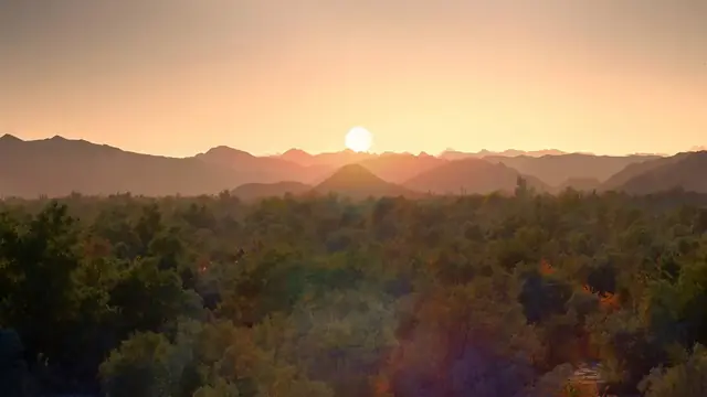 Sunset in mountains, Turbat, Balochistan